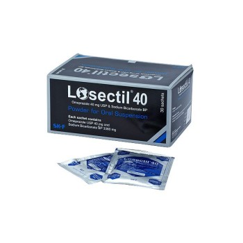 Losectil 40mg powder sachet 1's pack Losectil 40mg powder sachet 1's pack