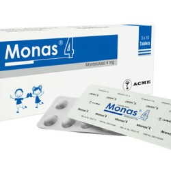 Monas 4mg Chewable Tablet 10's Strip
