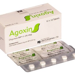 Agoxin .25mg tablet 10's strip Agoxin .25mg tablet 10's strip