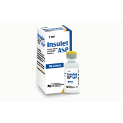 Insulet ASP 100IU/ml SC Injection (3ml Vial) Insulet ASP 100IU/ml SC Injection (3ml Vial)