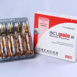 Acupain 30mg/ml IM/IV Injection 1ml Apmoule 1's Pack Acupain 30mg/ml IM/IV Injection 1ml Apmoule 1's Pack