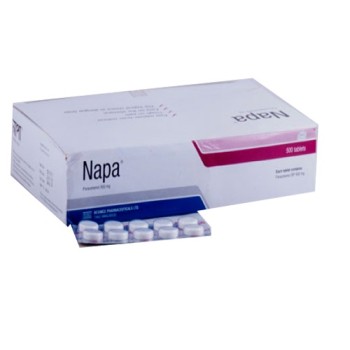 Napa 500 mg tablet 10's strip Napa 500 mg tablet 10's strip