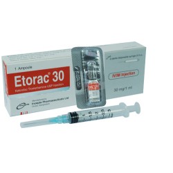 Etorac 30mg/ml IM/IV Injection 1ml Apmoule 1's Pack