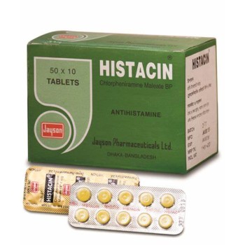 Histacin 4mg tablet 10's strip Histacin 4mg tablet 10's strip