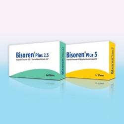 Bisoren Plus (2.5mg+6.25mg) Tablet 10's Strip Bisoren Plus (2.5mg+6.25mg) Tablet 10's Strip