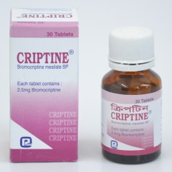 Criptine 2.5mg Tablet 30's Bottle