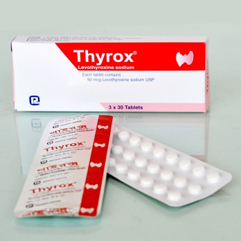 Thyrox 50mcg Tablet 30's Strip Thyrox 50mcg Tablet 30's Strip