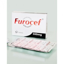 Furocef 500mg tablet 12's pack Furocef 500mg tablet 12's pack