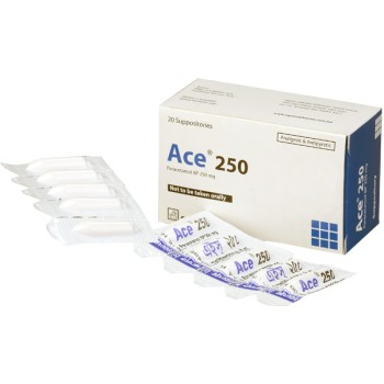 Ace Suppository 250mg 20's pack Ace Suppository 250mg 20's pack