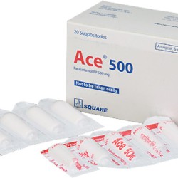 Ace Suppository 500mg 20's pack Ace Suppository 500mg 20's pack