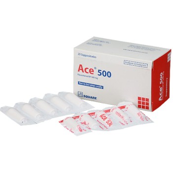 Ace Suppository 500mg 20's pack Ace Suppository 500mg 20's pack