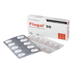 Flugal 50mg Capsule 10's strip Flugal 50mg Capsule 10's strip